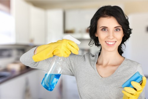 Carpet cleaning safety in a client property with protected surfaces