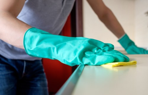 Deep cleaning a fabric sofa in Elmers End home